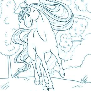 Раскраска Лошадки