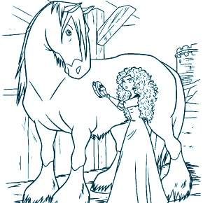 Раскраска Лошадки