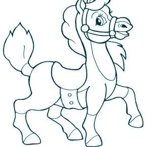 Раскраска Лошадки