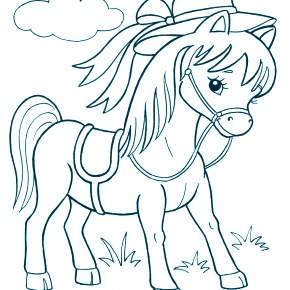 Раскраска Лошадки