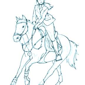 Раскраска Лошадки