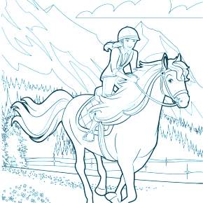 Раскраска Лошадки