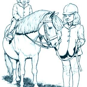 Раскраска Лошадки