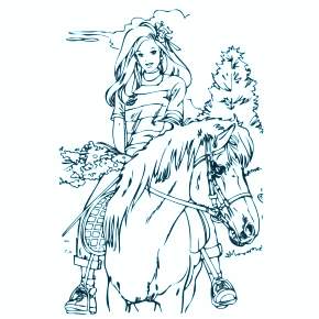 Раскраска Лошадки