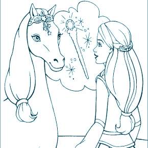 Раскраска Лошадки