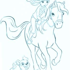 Раскраска Лошадки