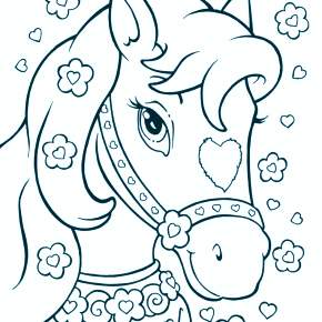 Раскраска Лошадки