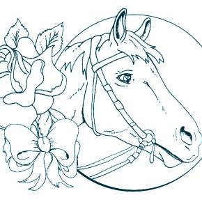 Раскраска Лошадки