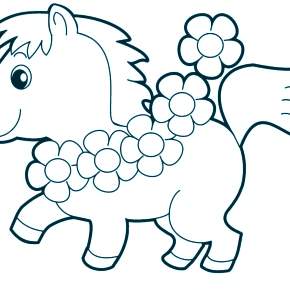 Раскраска Лошадки