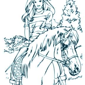 Раскраска Лошадки