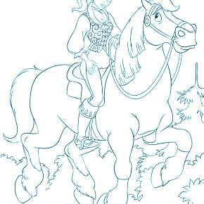 Раскраска Лошадки