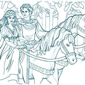 Раскраска Лошадки