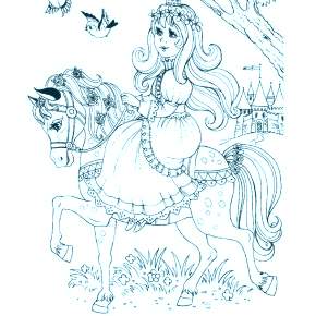 Раскраска Лошадки