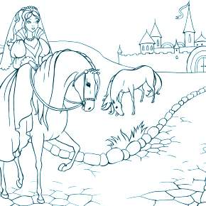 Раскраска Лошадки