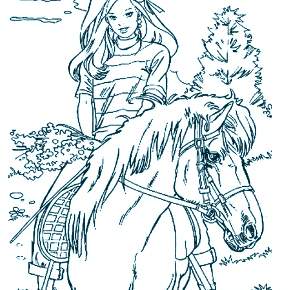 Раскраска Лошадки