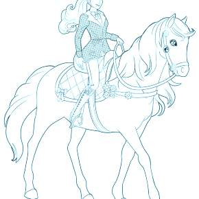 Раскраска Лошадки