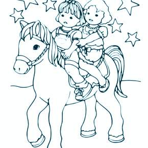 Раскраска Лошадки