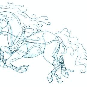 Раскраска Лошадки