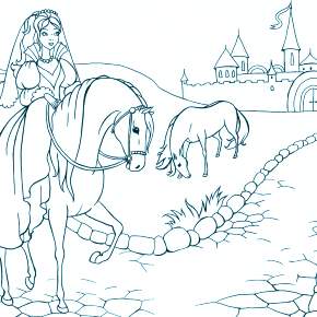 Раскраска Лошадки