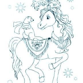 Раскраска Лошадки