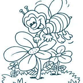 Раскраска Пчелка Майя Раскраска Пчелка Майя