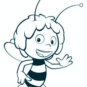 Раскраска Пчелка Майя Раскраска Пчелка Майя