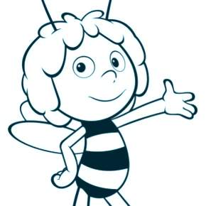 Раскраска Пчелка Майя Раскраска Пчелка Майя