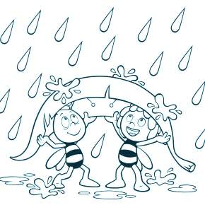 Раскраска Пчелка Майя Раскраска Пчелка Майя