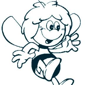 Раскраска Пчелка Майя Раскраска Пчелка Майя