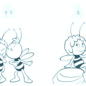 Раскраска Пчелка Майя Раскраска Пчелка Майя