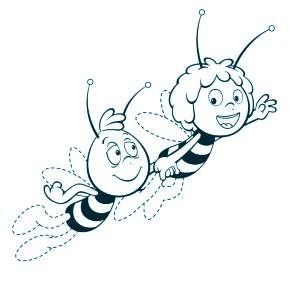 Раскраска Пчелка Майя Раскраска Пчелка Майя