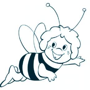 Раскраска Пчелка Майя Раскраска Пчелка Майя