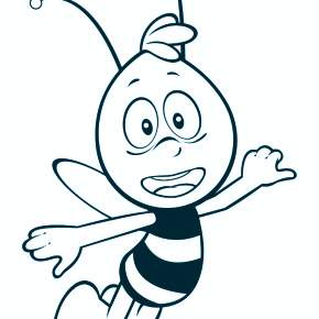 Раскраска Пчелка Майя Раскраска Пчелка Майя