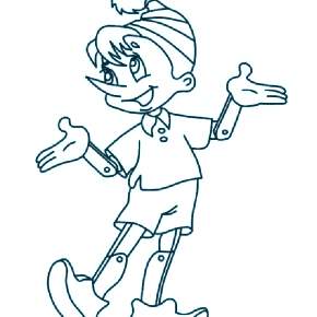 Раскраска Буратино Раскраска Буратино