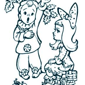 Раскраска Буратино Раскраска Буратино