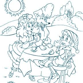 Раскраска Буратино Раскраска Буратино