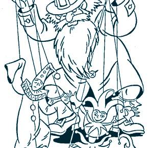 Раскраска Буратино Раскраска Буратино