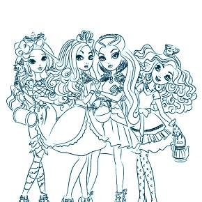 Раскраска Эвер Афтер Хай Раскраска Эвер Афтер Хай