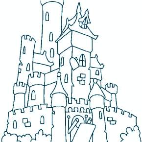 Раскраска Замок