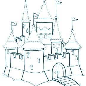 Раскраска Замок