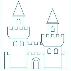 Раскраска Замок