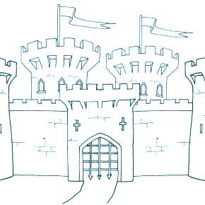 Раскраска Замок