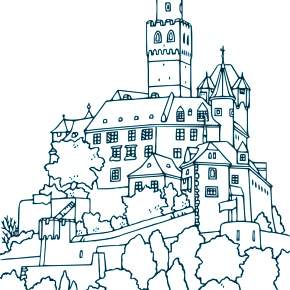 Раскраска Замок