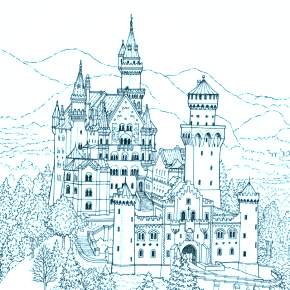 Раскраска Замок