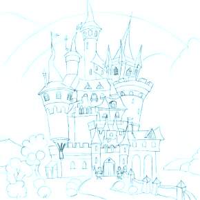 Раскраска Замок