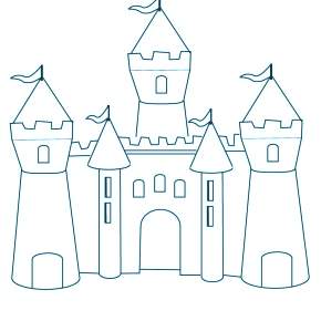 Раскраска Замок