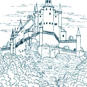 Раскраска Замок