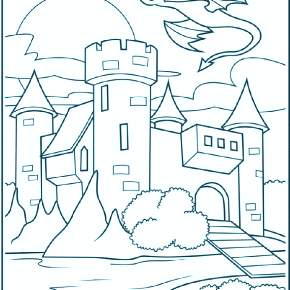 Раскраска Замок