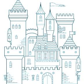 Раскраска Замок