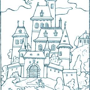 Раскраска Замок